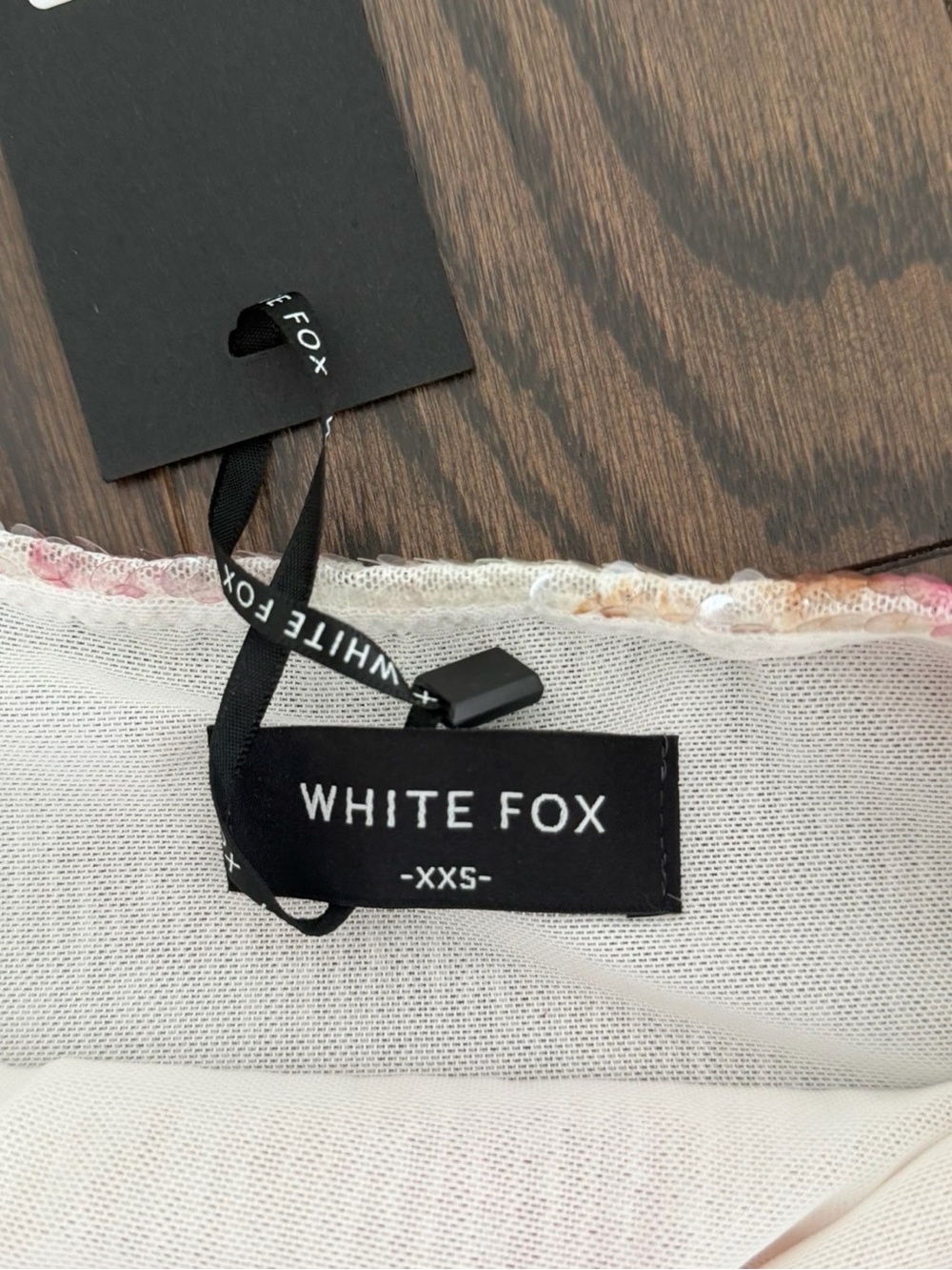 White Fox Sweet Camellia Sequin Top - Picture 6 of 7